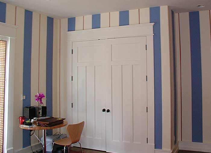 Faux blue stripes
