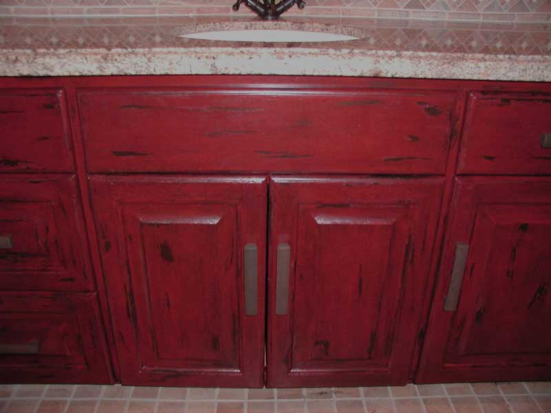 Red Cabinetry